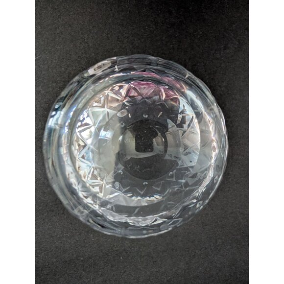 Set Of 5 Crystal Old Fashioned Glasses With Diamond Cut Pattern - Picture 6 of 9